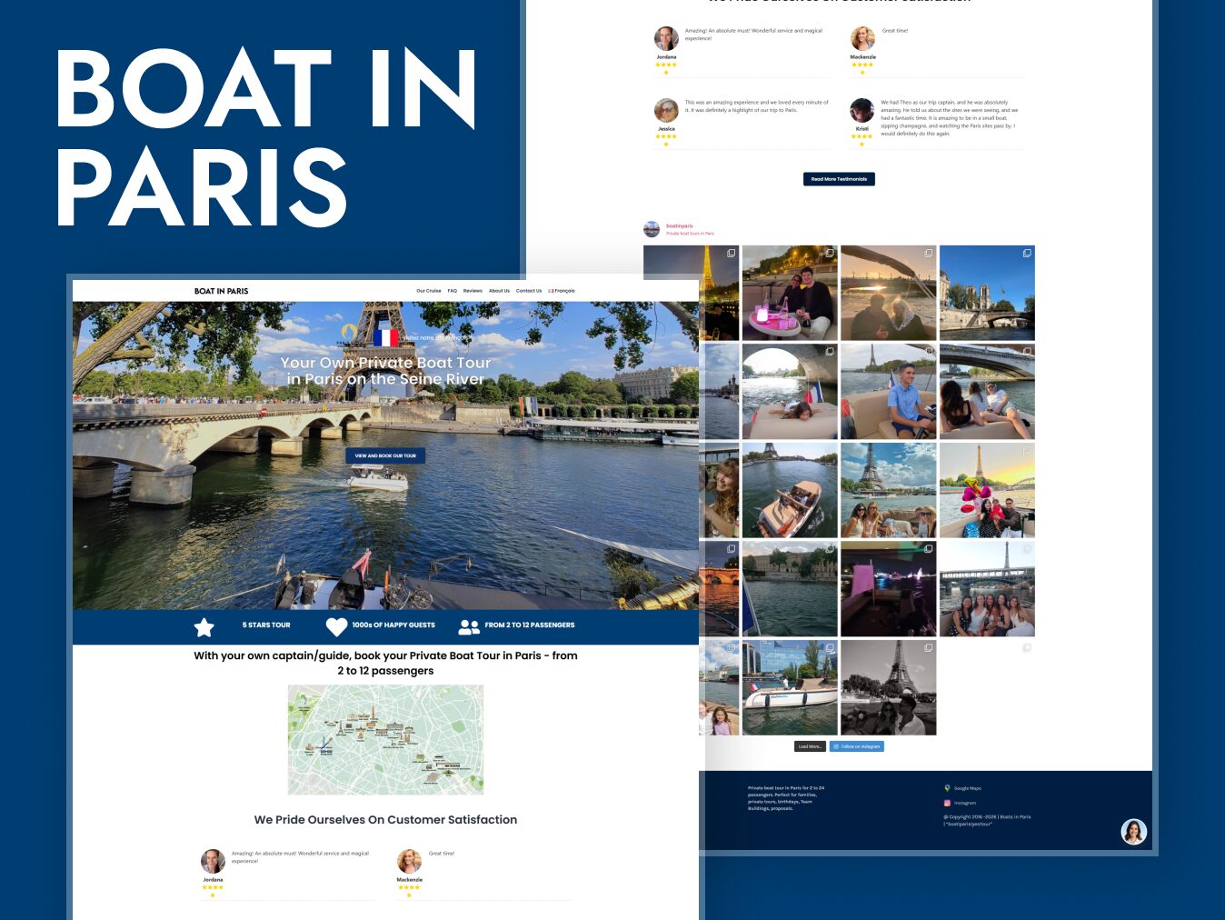Boat In Paris case study visual