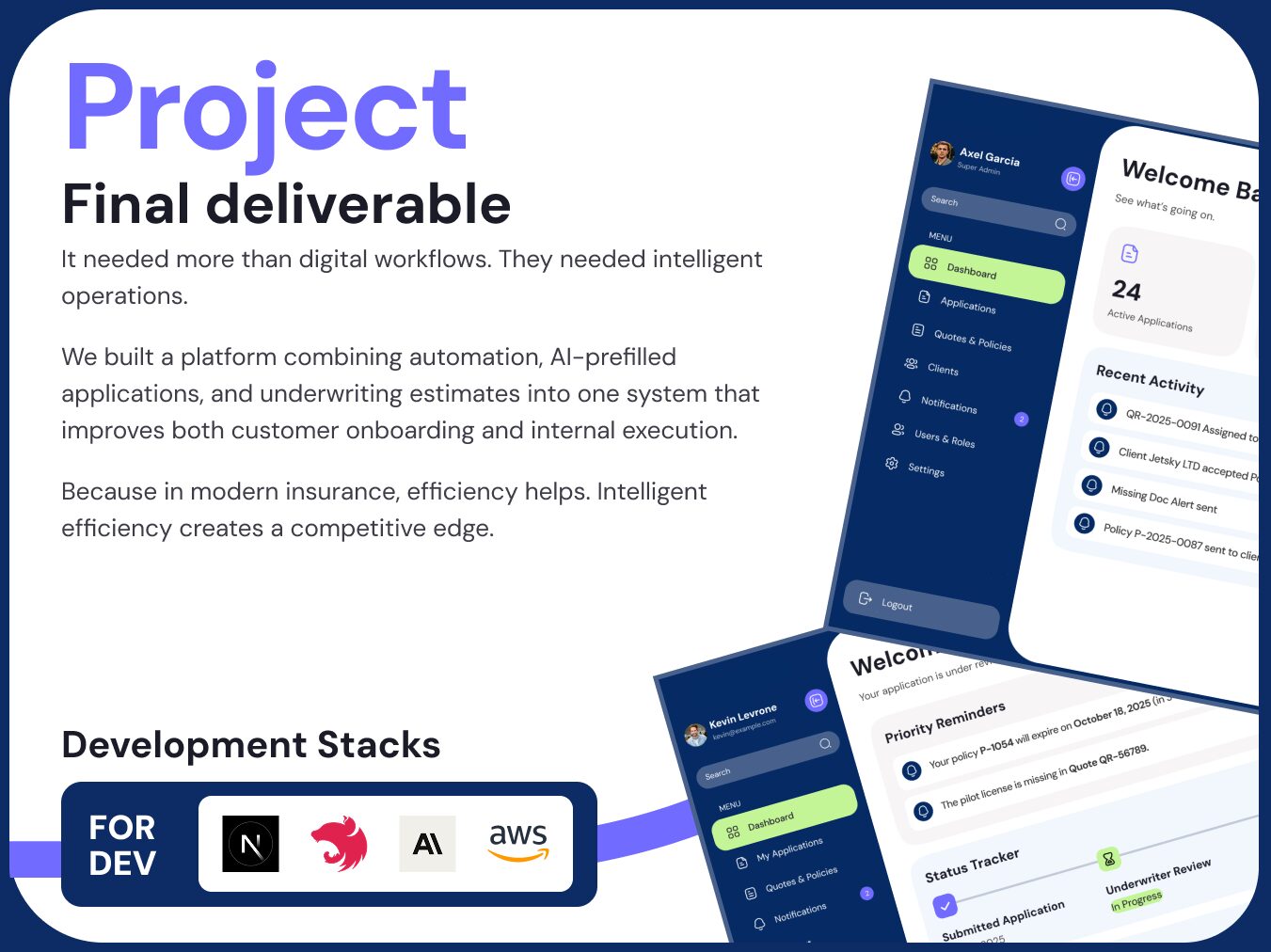 Canadian InsurTech Startup case study detail visual