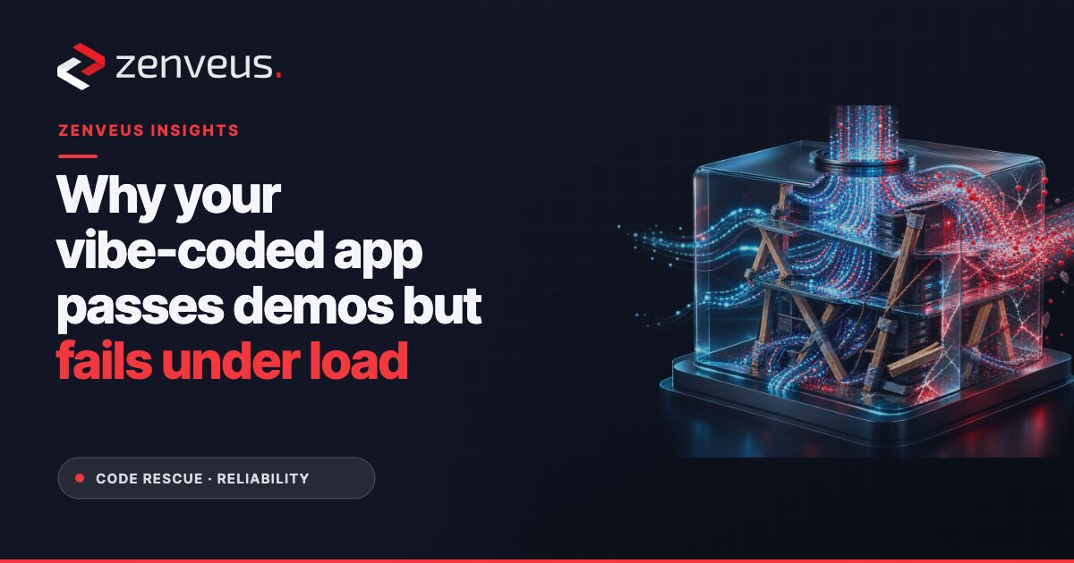 Why Your Vibe-Coded App Passes Demos but Fails Under Load